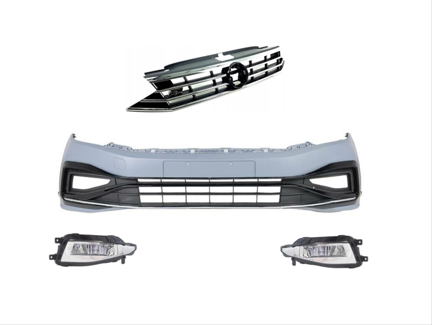 VOLKSWAGEN PASSAT B8 İÇİN 8.5 GÖRÜNÜM R-LINE ÖN TAMPON &amp; PANJUR